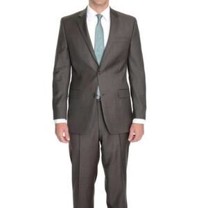 Alfani Charcoal Gray Slim-Fit Stretch Suit Jacket Blazer Sport Coat 38S NWT